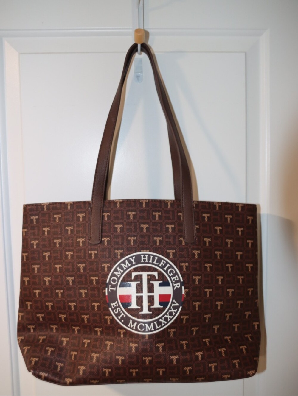 Tommy Hilfiger Brown Tote Bag